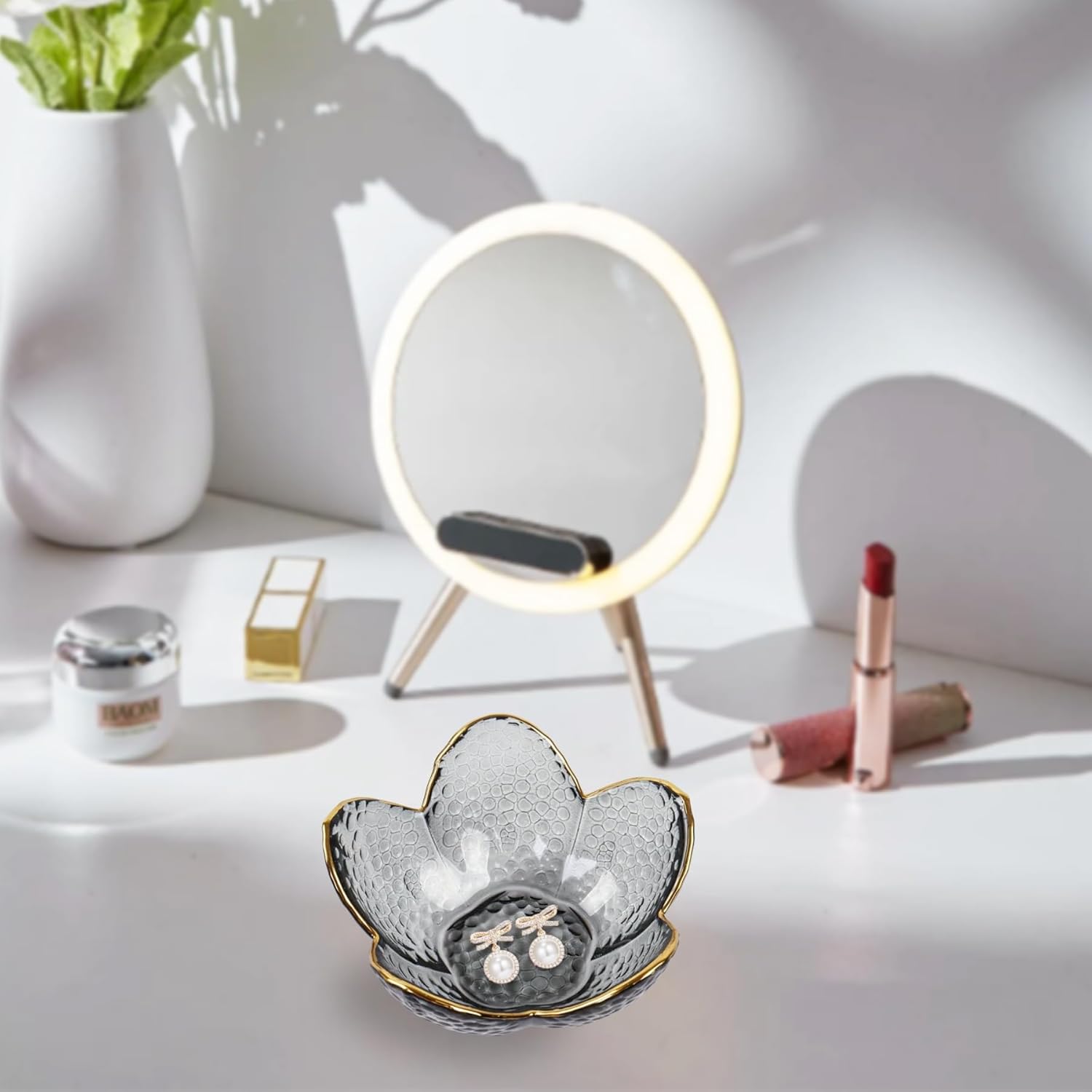 Floral Jewelry Trinket Dish